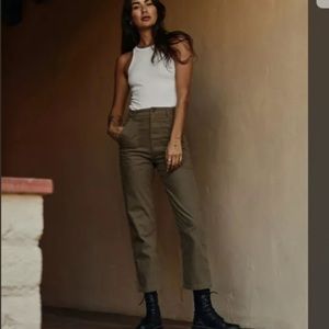 P&Co 304 Service Fatigue Pants - Olive (XS-S; UK6)